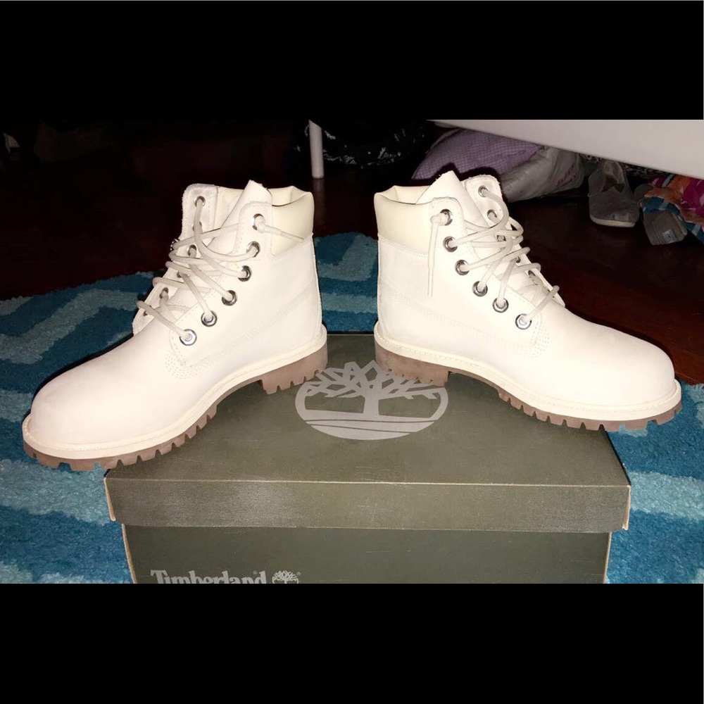 Authentic Cream Timberlands ‼️‼️ - Picture 2 of 5